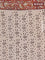 Jaipur cotton saree beige and maroon with allover kalamkari prints and printed border