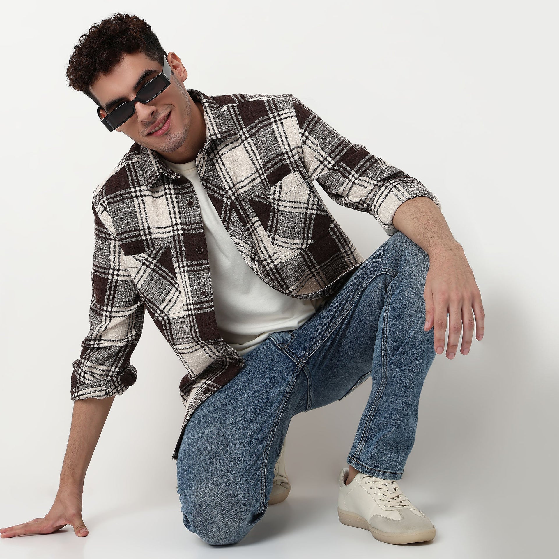 Checkered Double Pocket Lumber Jack Shirt