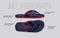 Float Ease Flips : Navy - Red