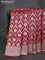 Banarasi uppada silk saree red with allover zari woven brocade weaves and zari woven border