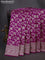 Banarasi uppada silk saree magenta pink with allover zari woven brocade weaves and zari woven border