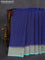 Banarasi georgette saree blue and teal blue with allover woven buttas and woven border