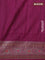 Banarasi dupion silk saree wine shade and magenta pink with allover thread & zari floral weaves and woven border