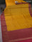 Banarasi tussar silk saree yellow and pink with allover thread & zari woven buttas and woven border