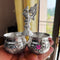 German Silver Chopala Haldi Kumkum Holder 2 Bowls Attached