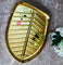 Gift item, banana leaf plate, Brass Thali, leaf designed multipurpose plate (Dia 7.5 Inches)