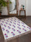 Hibiscus Block Printed Cotton Dhurrie Rug