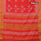 Bhagalpuri saree red with butta prints and zari woven border