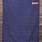 Bhagalpuri saree blue with allover butta prints and zari woven border