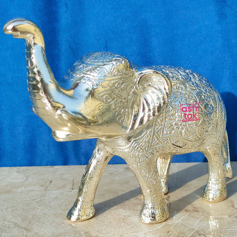 German Silver Elephant, Showpiece for Home decor, Length 6 Inch