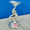 German Silver Elephant puja Diya, Decorative Diya, Oil Lamp Height - 4.5 Inches