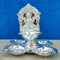 German Silver Diya, Pooja Lamp, Oil Lamp. Diameter - 4 Inches