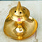 Golden Brass Agarbati Flower, Incense Stick holder for puja