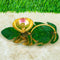 Leaf Design Brass Puja Diya, Decorative Oil Diya