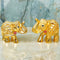 Brass Coloured Elephant Showpiece for Home Decor, Table Decor