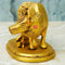 Brass Cow Calf, Kamdhenu Cow with Calf, Decorative for Puja Room