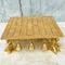 BRASS CHESS BOARD TABLE, BRASS ANTIQUE CHOWKI