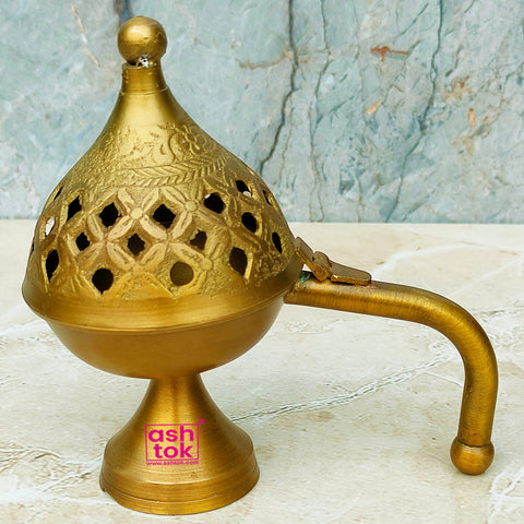 Antic Oudda, Bakhur Burner, Antic Incense Burner with Handle