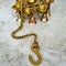 Brass Peacock Diya, Brass Hanging Diya with 2 Antic Peacocks, Decorative Diya, Mandir Diya, Puja Diya, Oil Lamp