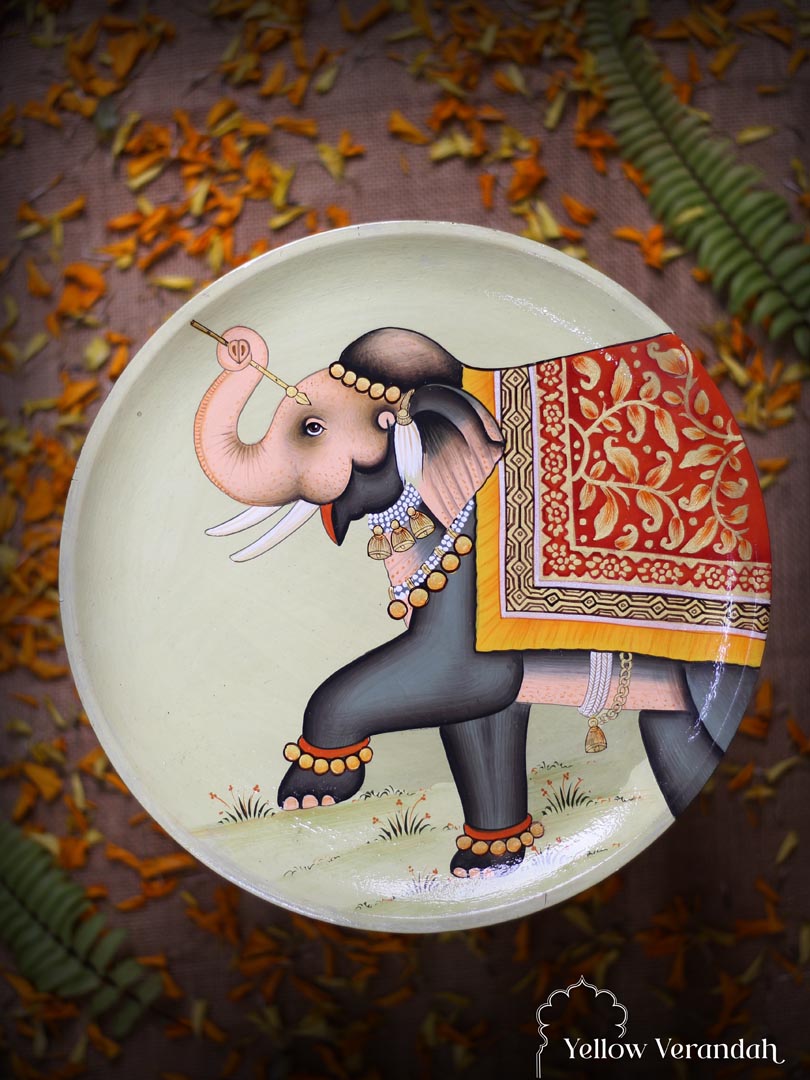 Pichwai Handpainted Wall Plate - 10