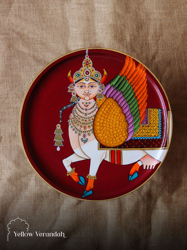 Pichwai Handpainted Wall Plate - 10