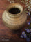 Vintage Brass Carving Pot