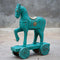 Wooden Horse on Wheel