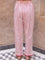 Pink Floral Cotton Trousers