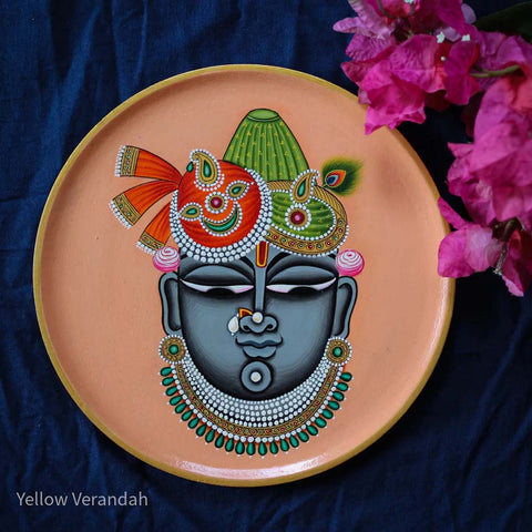 Pichwai Handpainted Wall Plate - 9"