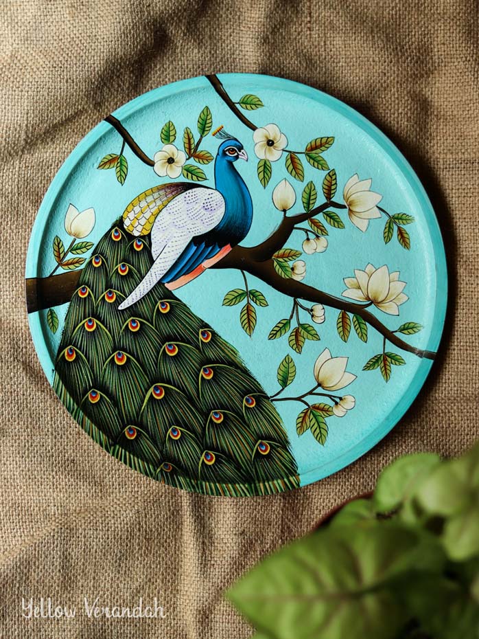 Pichwai Handpainted Wall Plate - 10