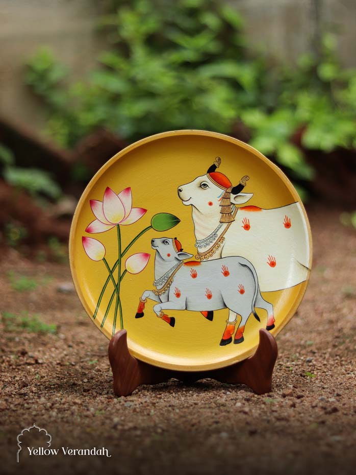 Pichwai Handpainted Wall Plate - 10