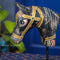 Vintage Wooden Horse on Stand