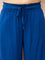 Royal Blue Slub Palazzo Pants