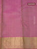 Pure kanjivaram silk saree pale yellow shade and pink with zari woven buttas and zari woven border