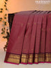 Pure kanjivaram silk saree pastel maroon shade and pink with zari woven buttas and zari woven border