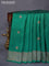 Banarasi raw silk saree green with thread & zari woven buttas and woven border