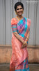 Pure kanjivaram silk saree multi colour with allover paalum pazhamum checked pattern and zari woven butta border