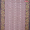 Bengal cotton saree pastel brown shade with thread woven buttas and long thread woven border without blouse