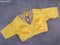 Chiffon silk saree mango yellow with satin finished in borderless style & embroidered readymade blouse