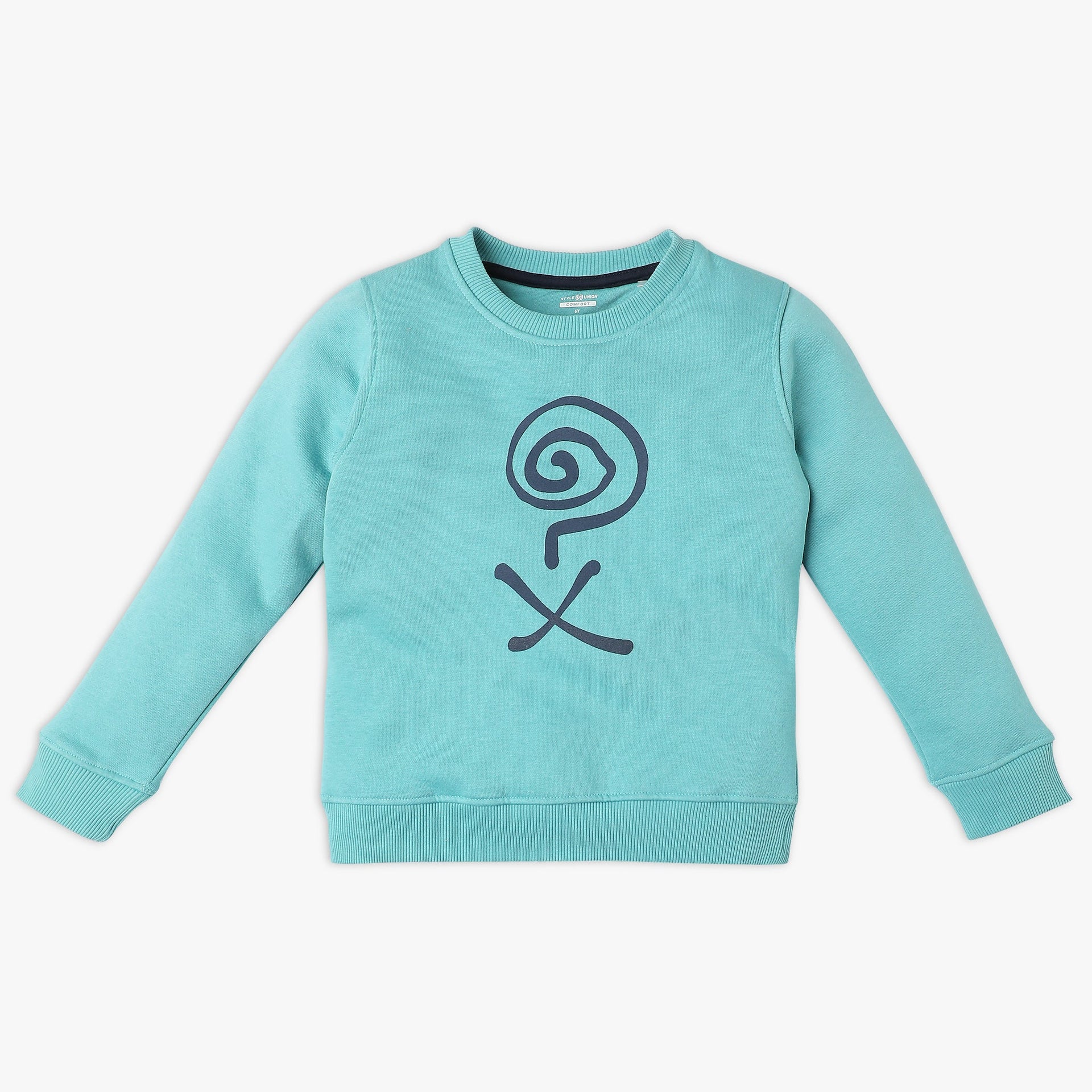 Boys Regular Fit Printed Sweat Tee