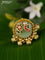 Antique ring parrot & floral design with pachi kundan stones and golden beads hanging