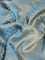 Banarasi semi crepe saree pastel blue with allover zari woven brocade weaves and lace work border