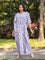 Kumudini Block Printed Cotton Kaftan
