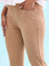 Women Solid Khaki Mid Rise Cropped Jeggings