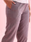 Women Solid Medium Grey Cotton Pencil Pant