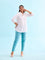 Women Solid Light Mint Mid Rise Cotton Pants