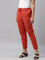 Women Solid Rust Comfort Fit Cotton Pants