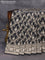 Banarasi uppada silk saree black with allover zari woven floral brocade weaves and zari woven border