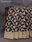 Banarasi uppada silk saree black with allover zari woven floral brocade wevaes and zari woven border