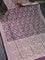 Banarasi uppada silk saree deep purple with allover thread & zari woven brocade weaves and woven border